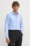 Armani Exchange camasa din bumbac barbati, cu guler italian, regular, 6DZC22 ZN5SZ