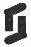 Șosete bumbac cu picățele, DiWaRi Comfort (melanj) 040, Gri &Icirc;nchis, 27 (42-43)