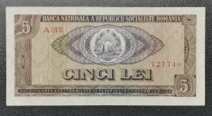 Rom&amp;acirc;nia 5 Lei 1966 bancnota foto