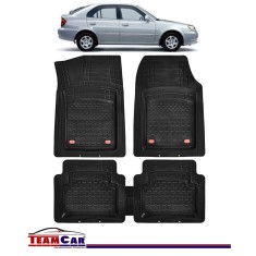 Covorase Auto TeamCar&reg; Hyundai Accent II (1999-2005) - Cauciuc Tip Tavita