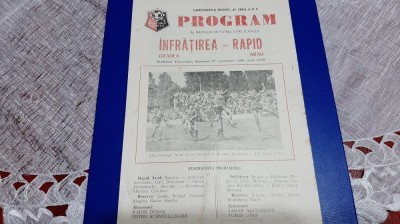 program Infratirea Oradea - Rapid Arad foto