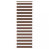 vidaXL Jaluzea tip zebra maro lățime țesătură 75,9 cm poliester 4014387