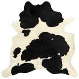 Cumpara ieftin Covor, alb si negru, 180x220 cm, piele naturala de vaca