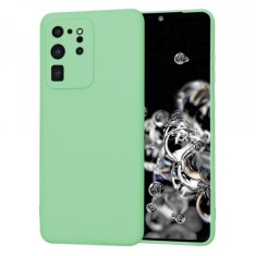 Husa pentru Samsung Galaxy S20 Ultra 5G G988 / S20 Ultra G988, Techsuit, SoftFlex, Verde Deschis