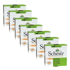 Schesir dog Adult - pui ?i miel 7 x 85 g foto