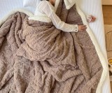 Patura Pufoasa 200x230cm Crem Roz Negru Alb Gri Albastru Rosu Antracit Poliester Microfibra Fleece Uni Dreptunghiulara