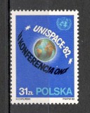 Polonia.1982 Conferinta ONU UNISPACE Viena MP.155, Nestampilat