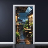 Folie imprimata color pentru decor Usa, dimensiune 200 x 90cm, model: AVX-DR23, AVEX