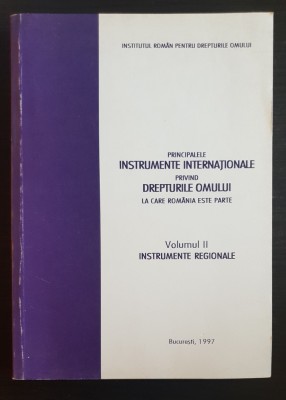 Principalele instrumente internaționale privind Drepturile Omului Rom&amp;acirc;nia,vol.II foto