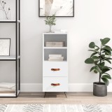 Gossi servanta, alb, 34,5x34x90 cm, lemn compozit