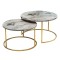 Set de 2 masute de cafea Solme 60x60x40 cm