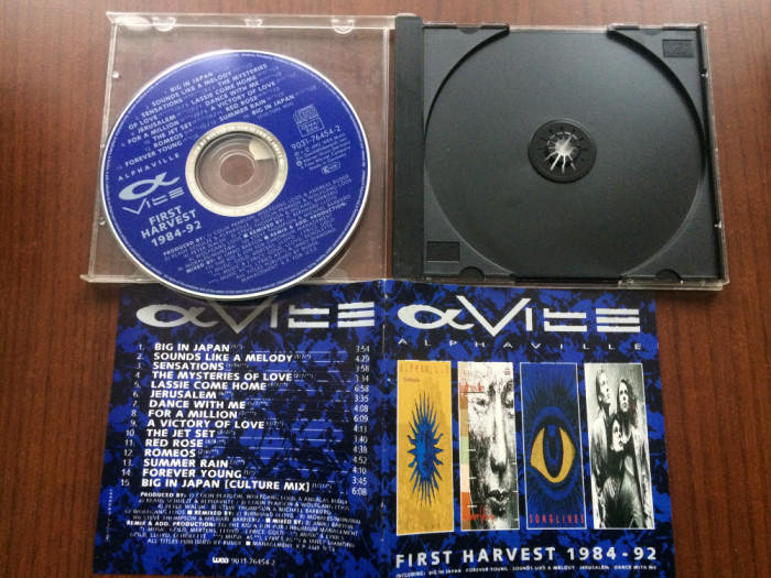 alphaville first harvest 1984-92 best of hituri cd disc muzica synth pop WEA VG+