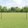 St&acirc;lpi de &icirc;ngrădire vidaXL 5 pcs U-Channel Gri 60 cm Oțel