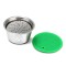 Set Capsula cafea INOX Dolce Gusto Crema, reincarcabila/lavabila, certificare LFGB (standrad German)