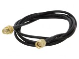 Cablu Coaxial SMA 50&Omega; 5m Negru