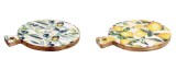 Cumpara ieftin Set 2 platouri servire lemn multicolor Yari 39 x 29 x 2,5 cm