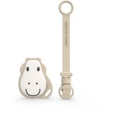 Matchstick Monkey Flat Face Teether &amp; Soother Clip set cadou (pentru copii)