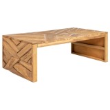 Cumpara ieftin Măsuță de cafea, 110x35x38 cm, lemn masiv de tec erodat