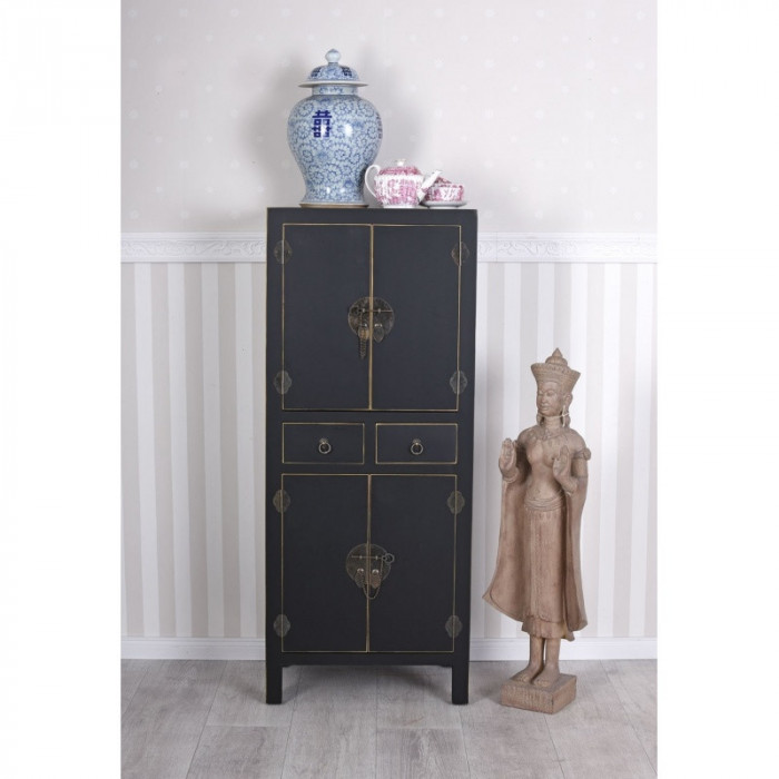 Cabinet exotic din lemn masiv negru MYA005