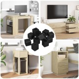 vidaXL Suport pentru Sertar 12 pcs Negru 15 x 15 x 15mm Copolimer PP 864548