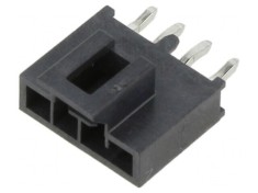 Conector vertical Nano-Fit 2.50mm prin orificiu foto