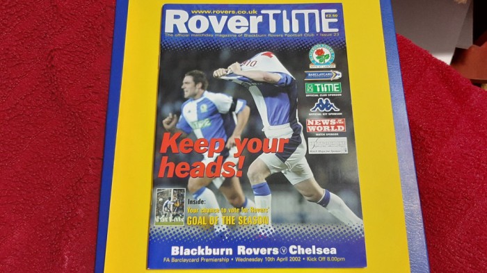 program Blackburn Rovers - Chelsea