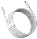 CABLU alimentare si date Baseus Simple Wisdom,Fast Charging Data Cable pt.smartphone,USB Type-C la Lighting PD 20W (2buc/set),1.5m, alb &quot;TZCATLZJ-02&quot;