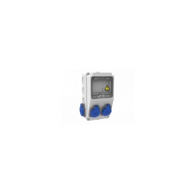 Tablou organizare de santier, Sigurante 2P (1x16A) + 2P (1x16A) 220V IP44 foto