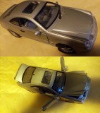 Macheta Mercedes-Benz CLK, 1:18, Gri, metalica (Motor Max)