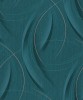 Tapet modern cu linii curbate extralavabil,verde intens,auriu,GMK 3 10218-19