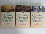CYNTHIA HARROD-EAGLES- THE MORLAND DYNASTY, 3 VOLUME IN LIMBA ENGLEZA= PACHET