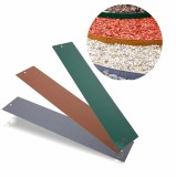 Rasenkanten Metall 13.5cm x 120cm | Beeteinfassung | Beetumrandung | Beetbegrenzungen, Color-GS: braun