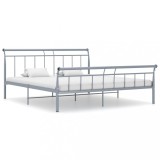 Cumpara ieftin Cadru de pat, gri, 200x200 cm, metal