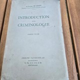 Introduction a la criminologie - Etienne de Greeff premiere volume