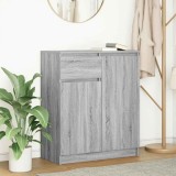VidaXL Bufetă cu sertar Gri Sonoma 71x35x84 cm Lemn prelucrat