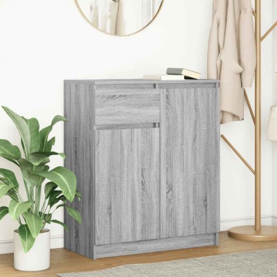 vidaXL Bufetă cu sertar Gri Sonoma 71x35x84 cm Lemn prelucrat 861594 foto