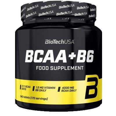 Supliment Alimentar BCAA cu B6 340 tablete Bio Tech USA foto