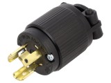 Conector alimentare AC tată 2P+PE 125VAC 15A pe cablu