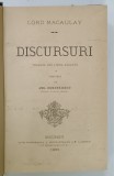DISCURSURI de LORD MACAULAY , 1895, TEXT IN LIMBA ROMANA