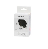 Adaptor incarcator auto 220V-&amp;gt;12V, 2.1A, LED indicator de functionare, negru