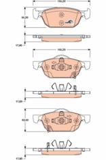 TRW GDB3476 COTEC set placute frana,frana disc