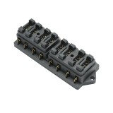 Cutie pentru sigurante plate cu 8 cai, capac transparent si montaj usor