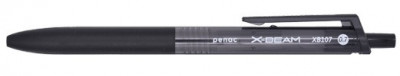 Pix Penac X-beam Xb-107, Rubber Grip, 0.7mm, Clema Plastic, Corp Negru - Scriere Neagra foto