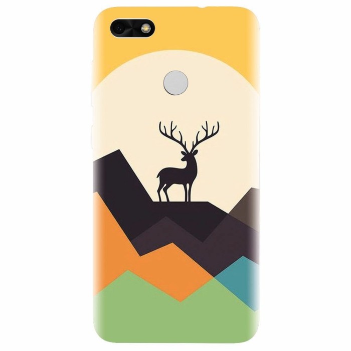 Husa silicon pentru Huawei P9 Lite, Abstract Deer