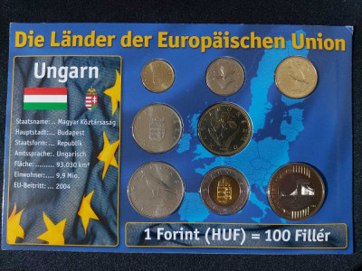 Seria completata monede - Ungaria 1999 - 2012 , 8 monede foto
