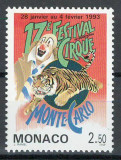 Monaco 1993 Mi 2099 MNH - Al 17-lea Festival Int de Circ de la Monte Carlo, Nestampilat