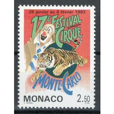 Monaco 1993 Mi 2099 MNH - Al 17-lea Festival Int de Circ de la Monte Carlo