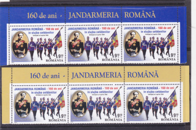 ROMANIA 2010 LP 1860 JANDARMERIA ROMANA-160 ANI IN SLUJBA CETATENILOR SERII MNH foto