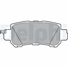 DELPHI LP2482 set placute frana,frana disc