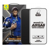 Folie de protectie Ecran Blueo Anti-Broken pentru Apple iPhone 15 Pro Max, Sticla Securizata, Full Glue, Neagra